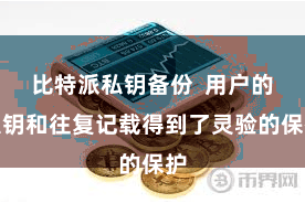 比特派私钥备份  用户的私钥和往复记载得到了灵验的保护